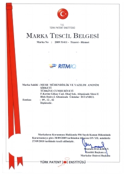 Therefore 'Mesh' and 'Ritmiq' brands are registered by Turkish Patent Institute